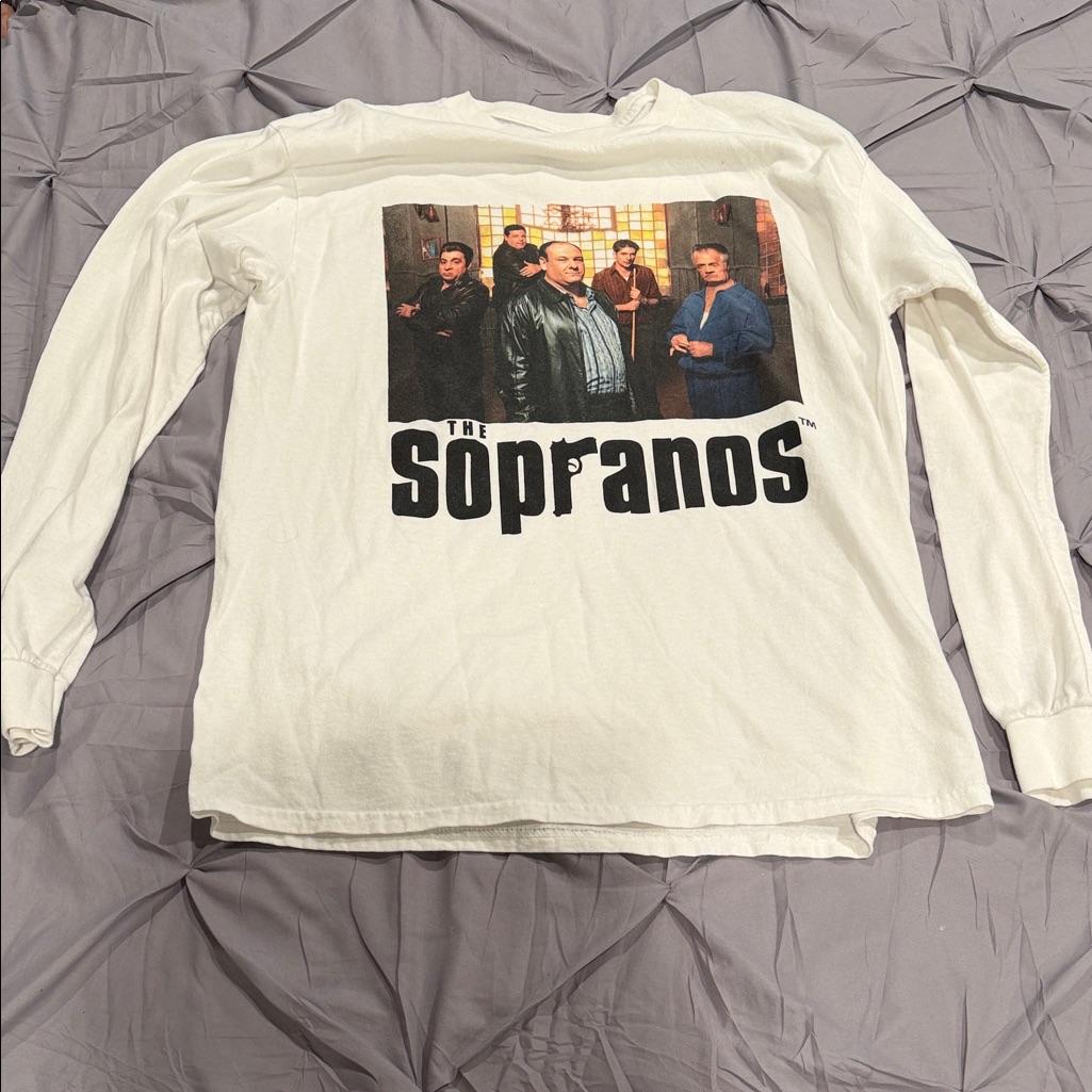 White The Sopranos Long Sleeve Shirt
